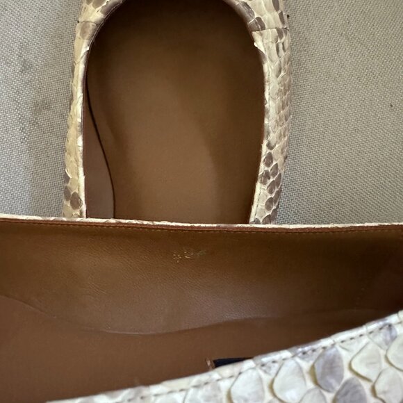 MARGAUX Classic Ballet Flat Natural Python Beige/Blush - EU 40A brand new unworn - Picture 7 of 7